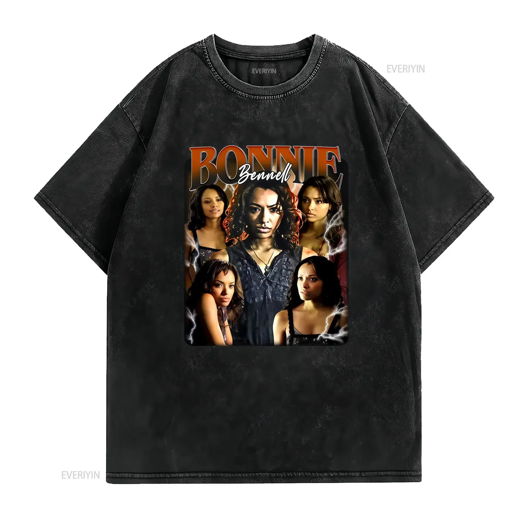 Limited Bonnie Bennett Vintage T Shirt For Woman and Man Timnas Washed fashion Comfortable Casual Breathable vintage Washed