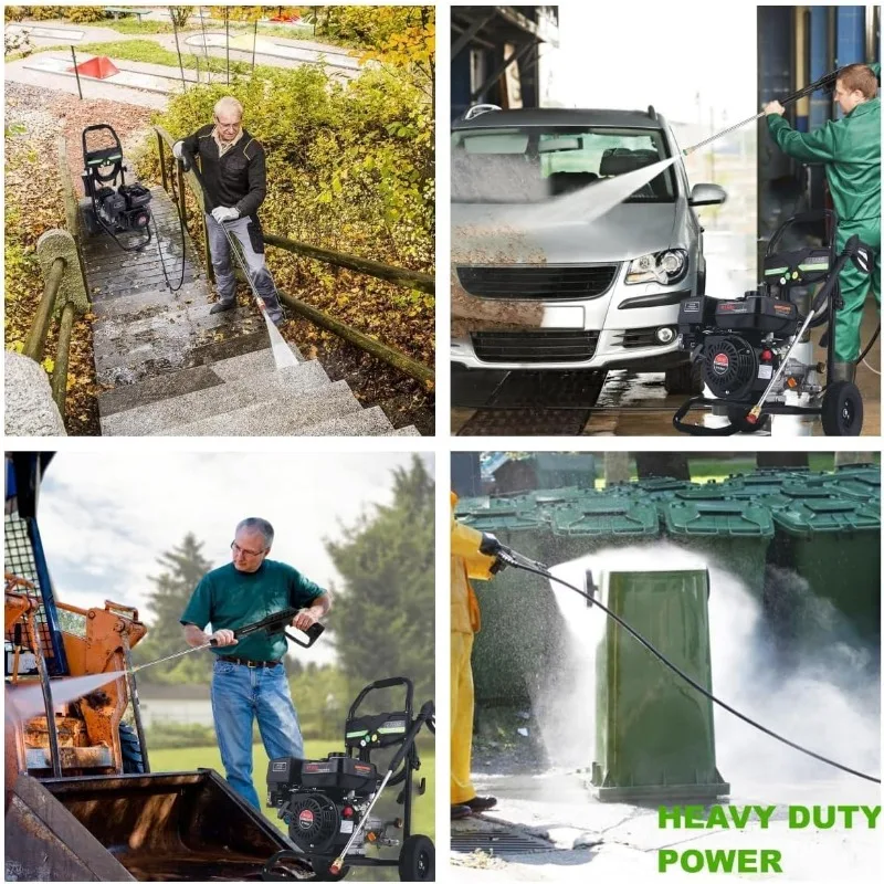 Homdox 4000PSI Pressure Washer 2.8GPM Gas Power Washer 212CC Gas Powered Washing Machine Commercial High Pressure Washer