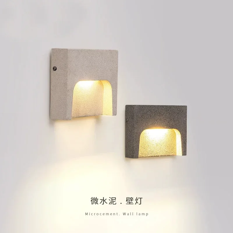 Outdoor wall lamp homestay decoration atmosphere villa waterproof terrazzo courtyard exterior wall foot