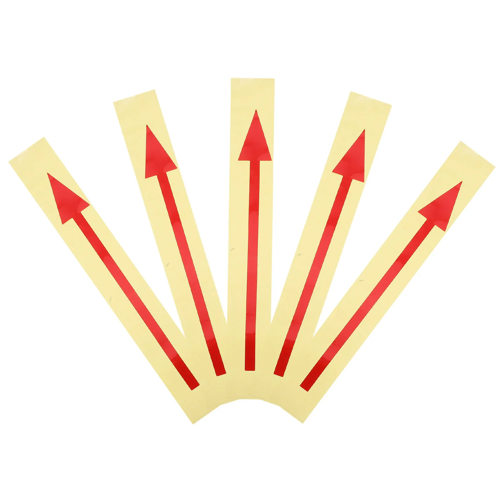

5 Pcs Stickers Mailbox Directional Decals Large Waterproof Arrow Signs Wall Red