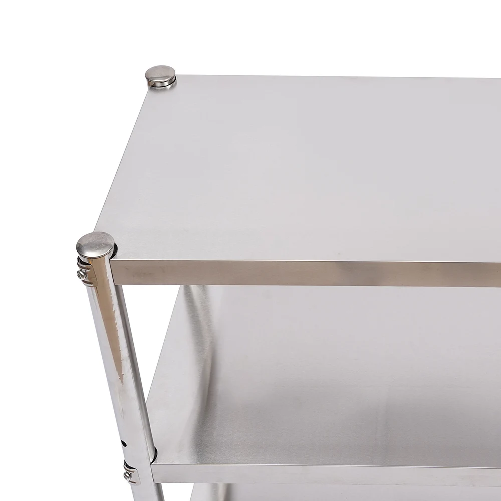 Imagem -06 - Mesa Desmontável em Aço Inox Mesa Gastro Pisos 80x40cm 30kg