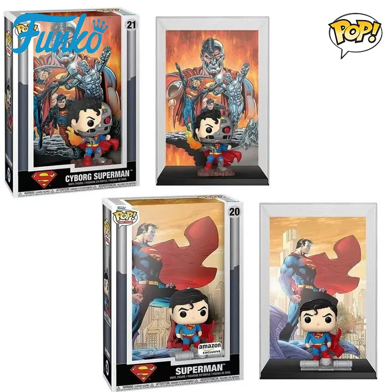

FUNKO POP Original DC Series Comic Cover Superman 85th Anniversary Action Figure Toys for Boys Girls Kids Gift Collectible