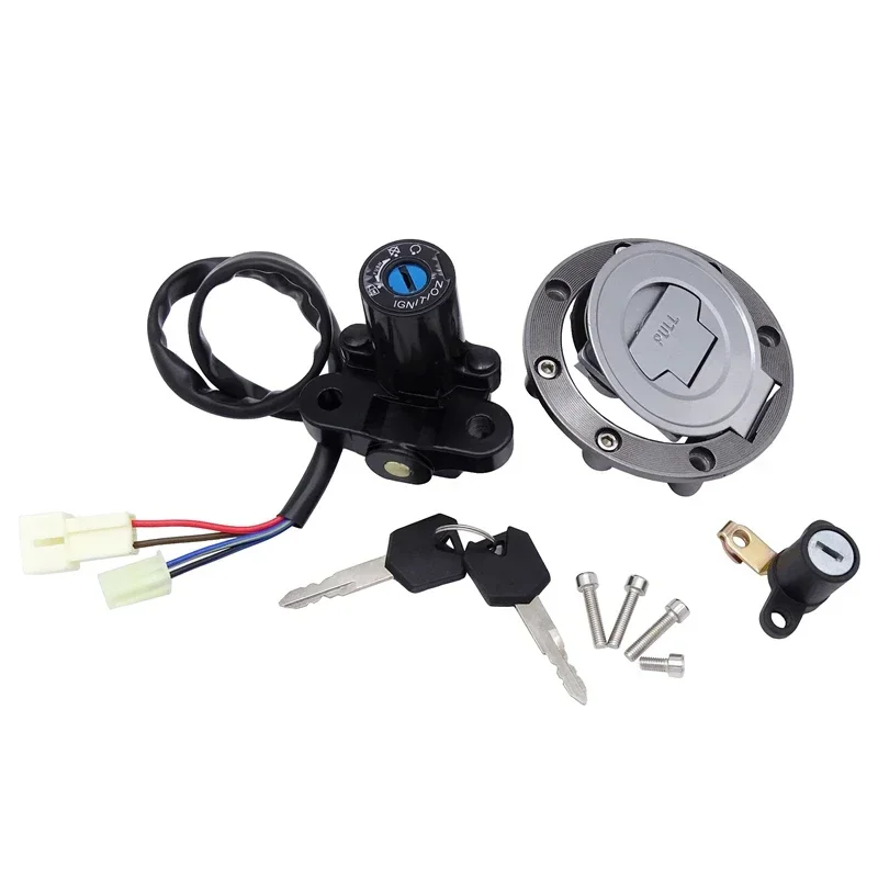 Motorcycle Ignition Switch Lock Fuel Gas Cap with 2 Key Set For Yamaha MT03 06-12 YZF R6 R1 XJ6 FJ09 FZ09 FZ07 FJ13 FZ1 FZ6 FZ8