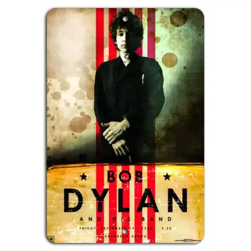 Musiques intemporelles : Bob Dylan en concert - Plaque en aluminium
