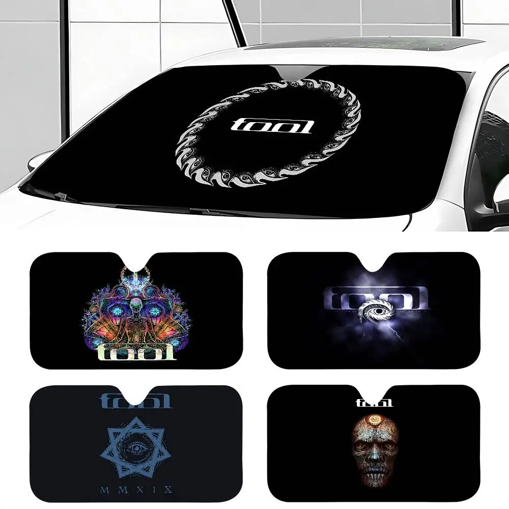 

Band T-Tool Novelty Car Front Windshield Sunshade 70x130cm Cartoon Foils Car Window Windscreen Cover