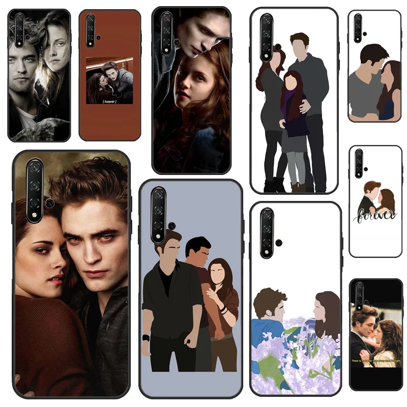 TV Twilight Isabella Edward Case For Huawei P30 P20 P40 P60 Pro P Smart Nova 9 5T Honor Magic 5 Lite X8 X9a 50 70 Cover