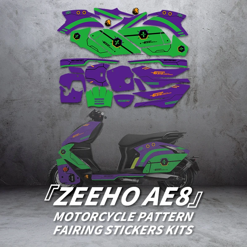 

Used For CFMOTO ZEEHO AE8 AE8S+ Pattern Printing Stickers Kits Motorcycle Accessories Protection And Decoration Various styles