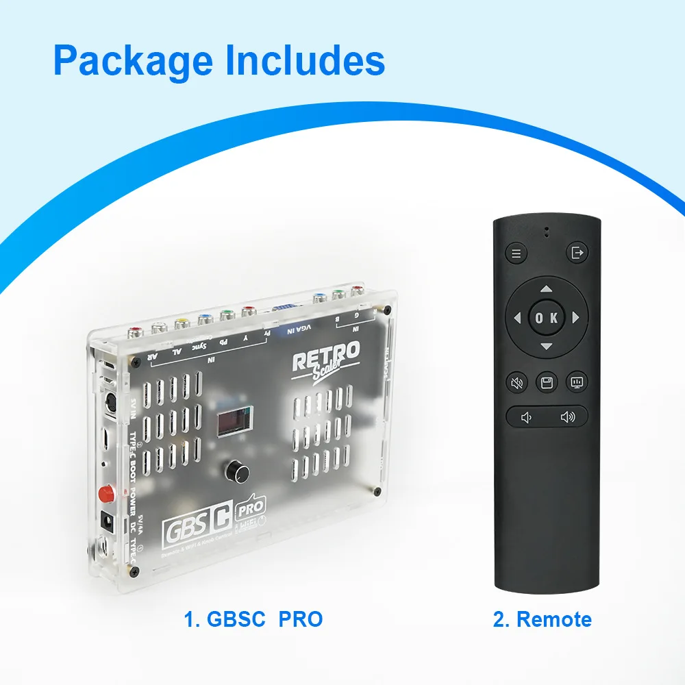 NEW Retro game GBSC Pro GBS Control Scart RGBS YPbPr VGA Composite