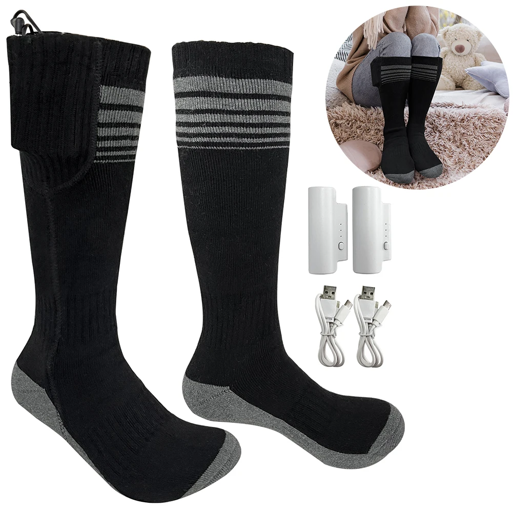 Unisex Thermal Insulated Socks Breathable Rechargeable Heated Socks Soft Washable Winter Outdoor Must Have