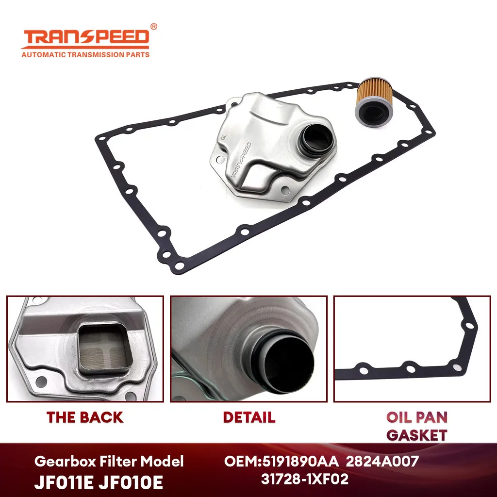 

TRANSPEED CVT JF011E RE0F10A Масляный фильтр автоматической коробки передач и прокладка масляного поддона, замена для NISSAN