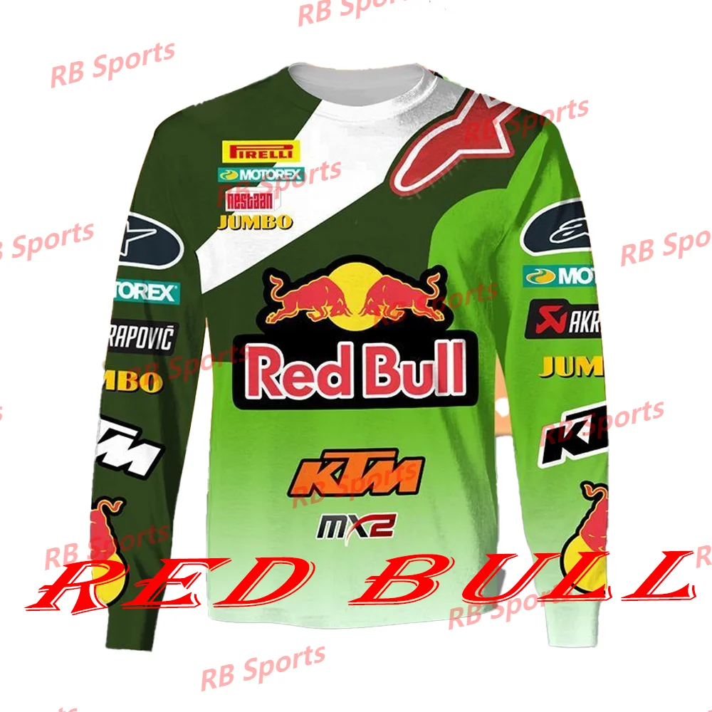 Dark green RB Hoodie Long Sleeve LC4 Austrian Off-Road Motorcycle Tee MotoGP MXGP Racing Team F1 Adults K-ktm 3D ALL OVER