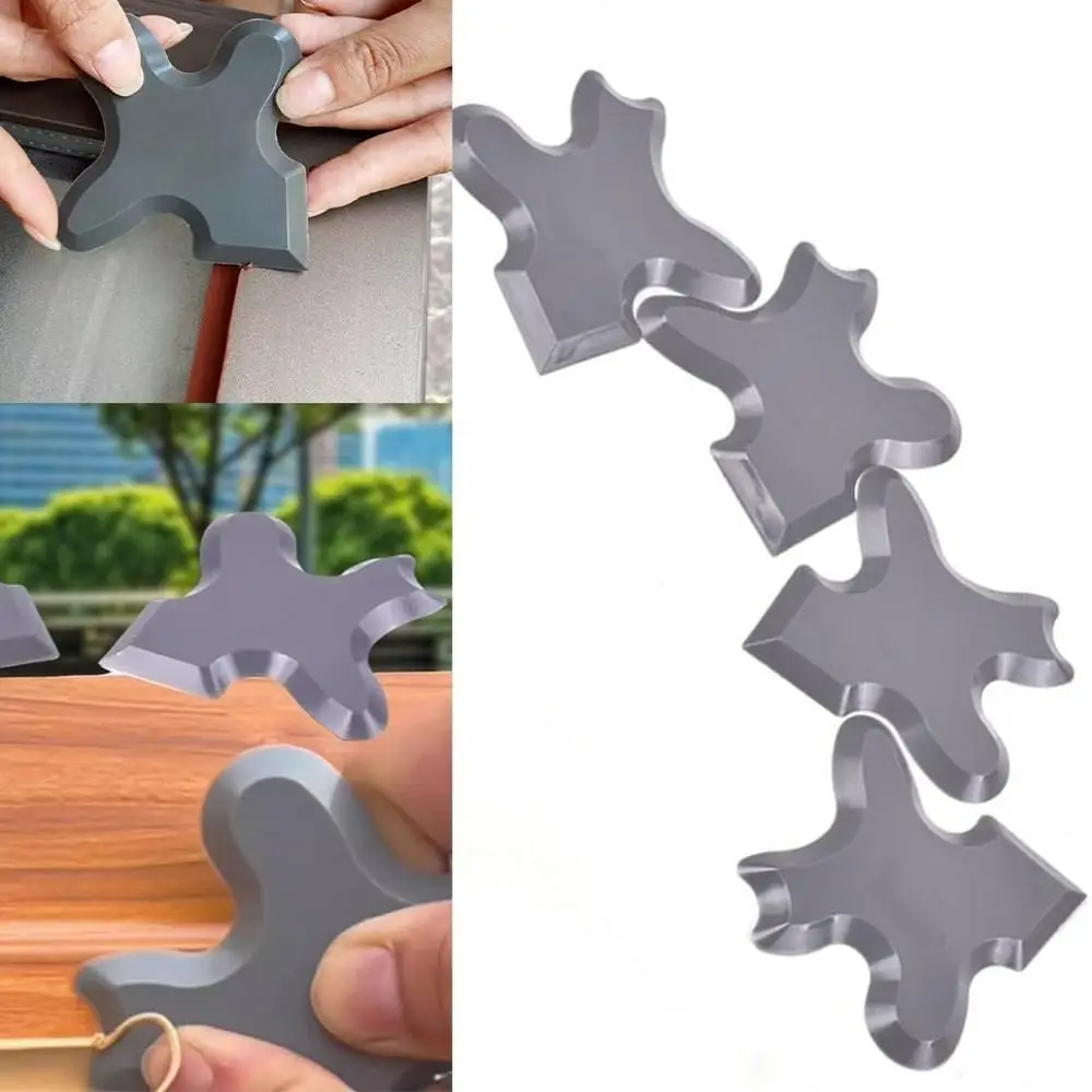 

4Pcs Caulk Remover Sealant Smooth Remover Tools Adhesive Remover Durable Applicator Scraper Trimming Block Double-sided Scraper