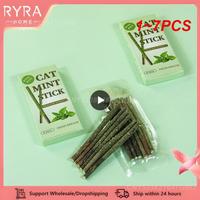 1~7PCS Sticks/box Cat Chews Products All Natural Catnip Sticks Wood Tengo Molar Sticks Teeth Cleaning Cat Sticks For Cats Of All