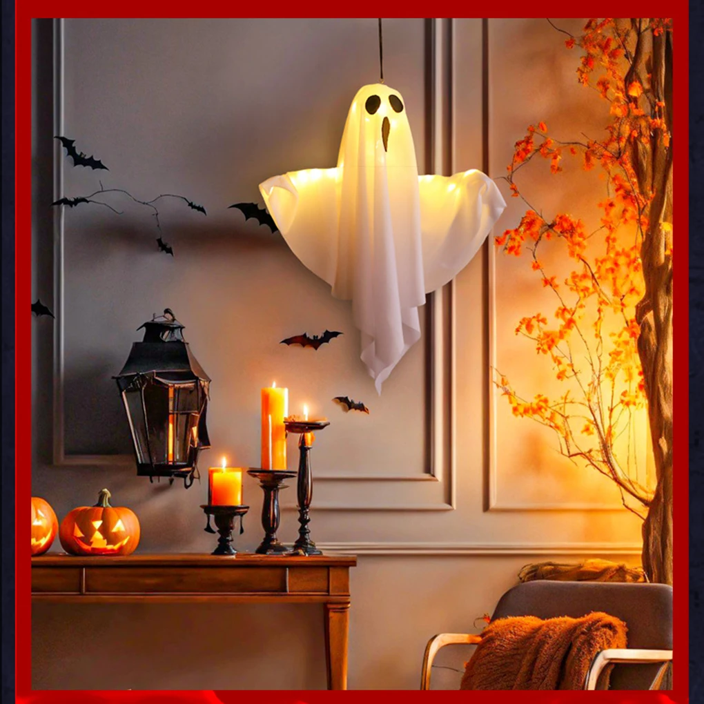 High Brightness LED Forghost Statues Versatile Halloween Scene Decoration Can Be Hung Anywhere Party