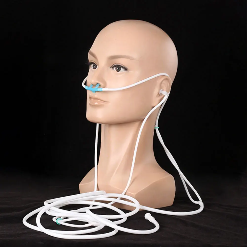 5-20pcs 2Meters Soft Nasal Oxygen Tube Nasal Oxygen Cannula Nasal Tube Suitable without Water Trap For Oxygen Generator Reusable