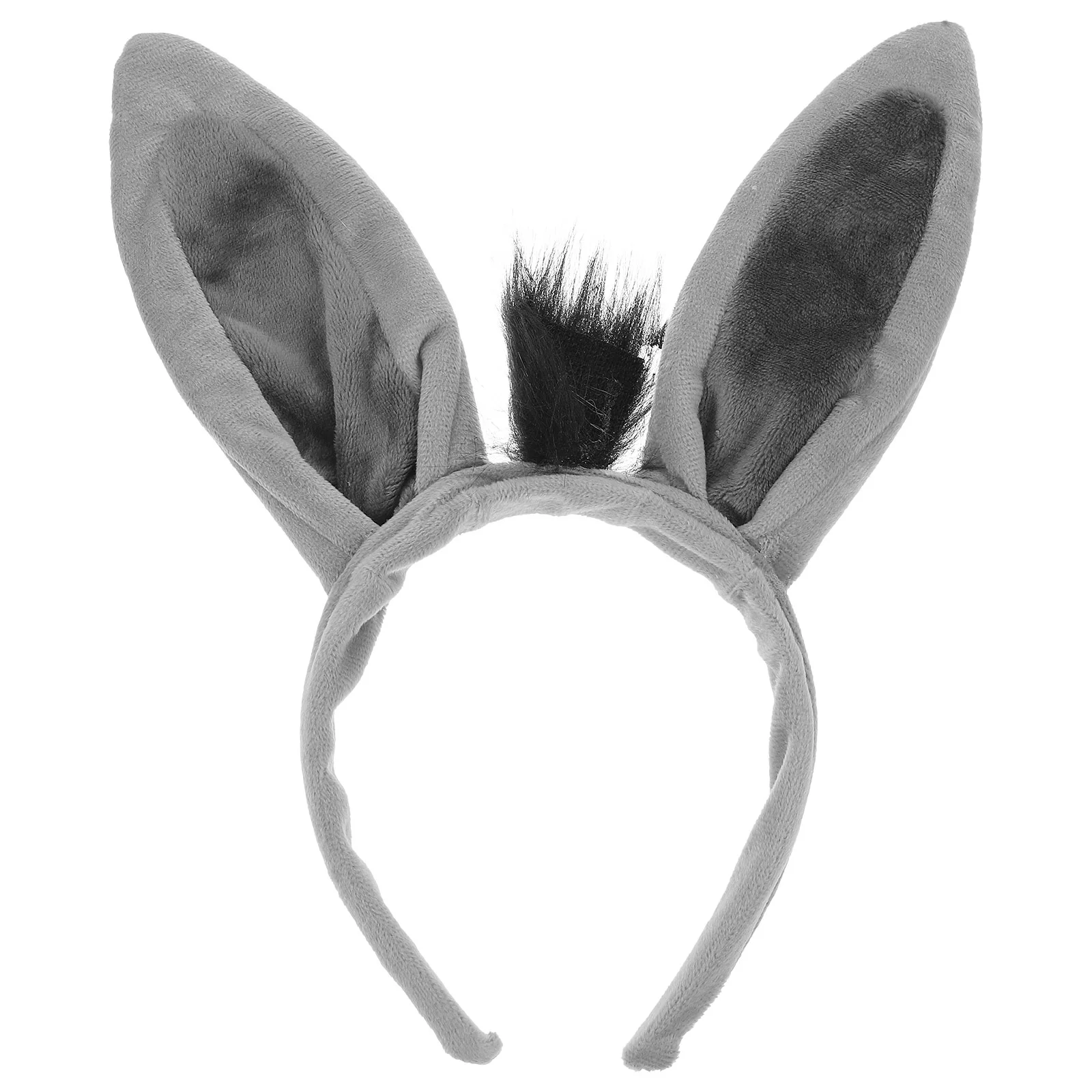 Donkey Headband Fur Halloween Ears Hairband Inflatable Costume Accessories Party Favors Fabric Man Cute Cosplay