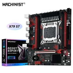 MACHINIST X79 S7 Motherboard Support Intel Xeon E5 v1&v2 LGA 2011 CPU Processor DDR3 REG ECC RAM Dual channel Mainboard