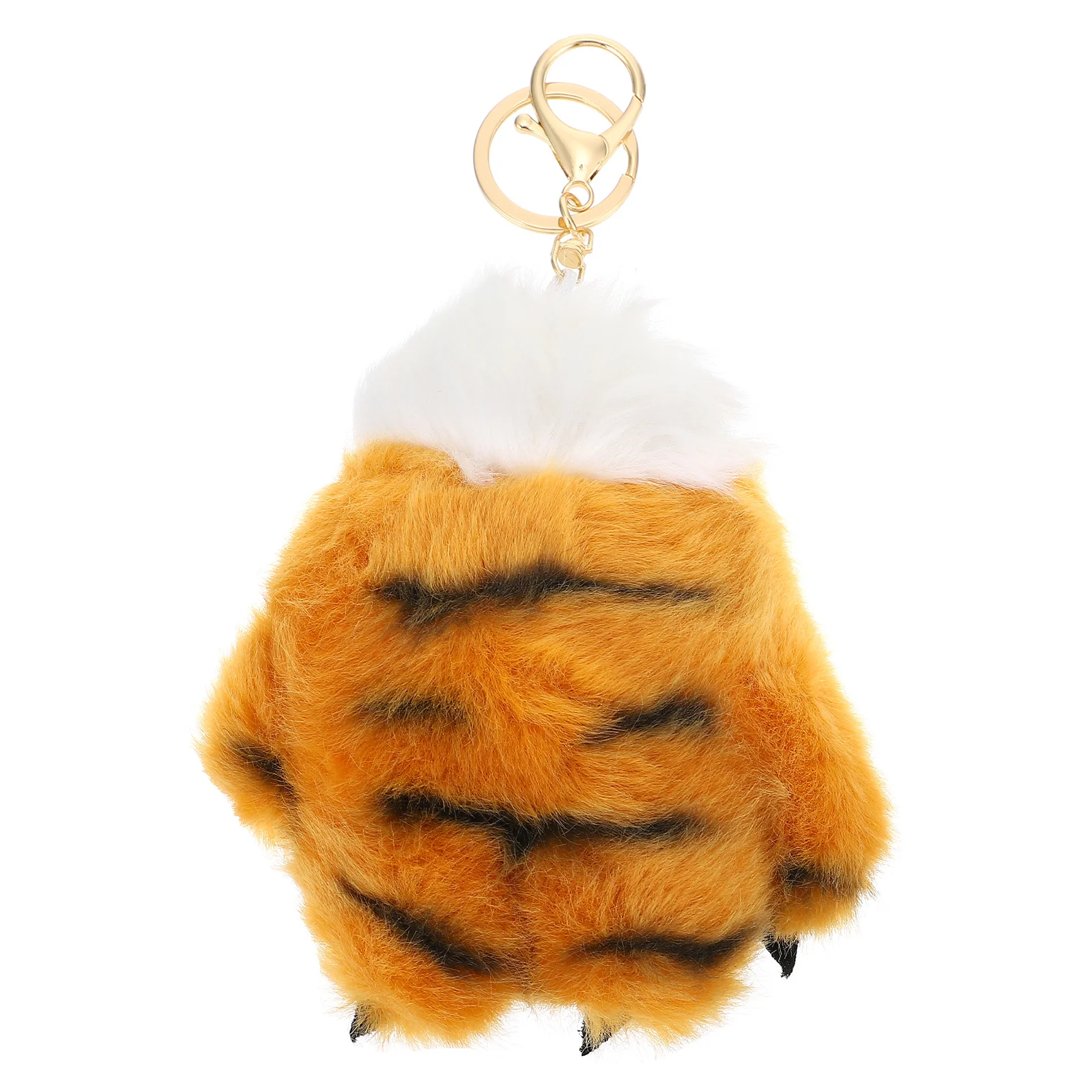 1개 시뮬레이션 발톱 펜던트 귀여운 동물 발 모양 열쇠고리 부드럽고 편안한 장식 아이들 침실 자동차 핸드폰 가방용