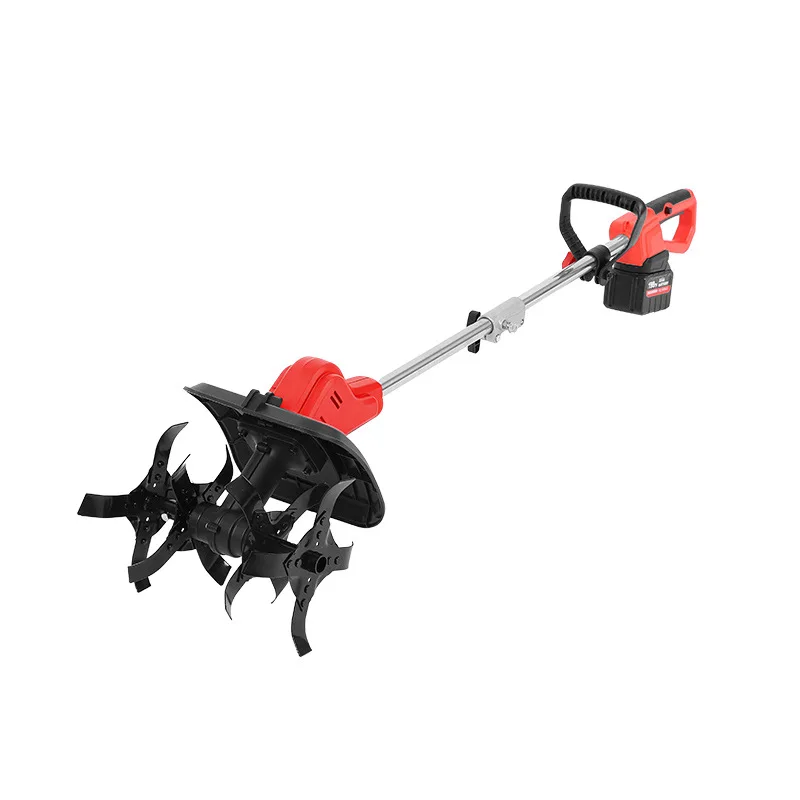 

Small agricultural loosening soil micro-tiller rotary tiller weeding lithium battery lawn mowing