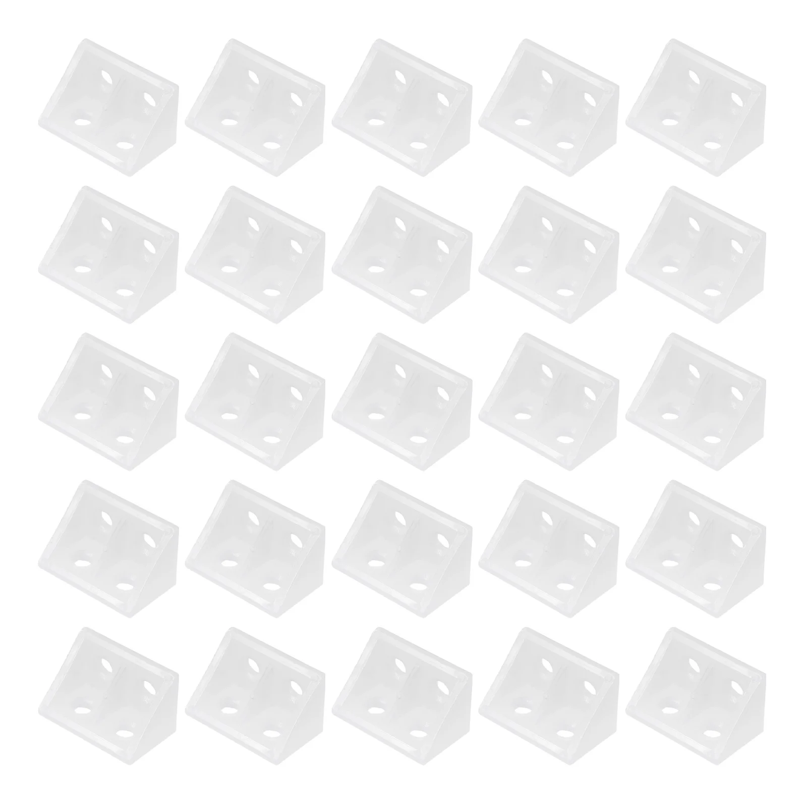 

100 Pcs Plastic Joint Shelves Support Bracket Corner Shelf Fixing Right Angle Useful Brace Bright Color Long Lasting