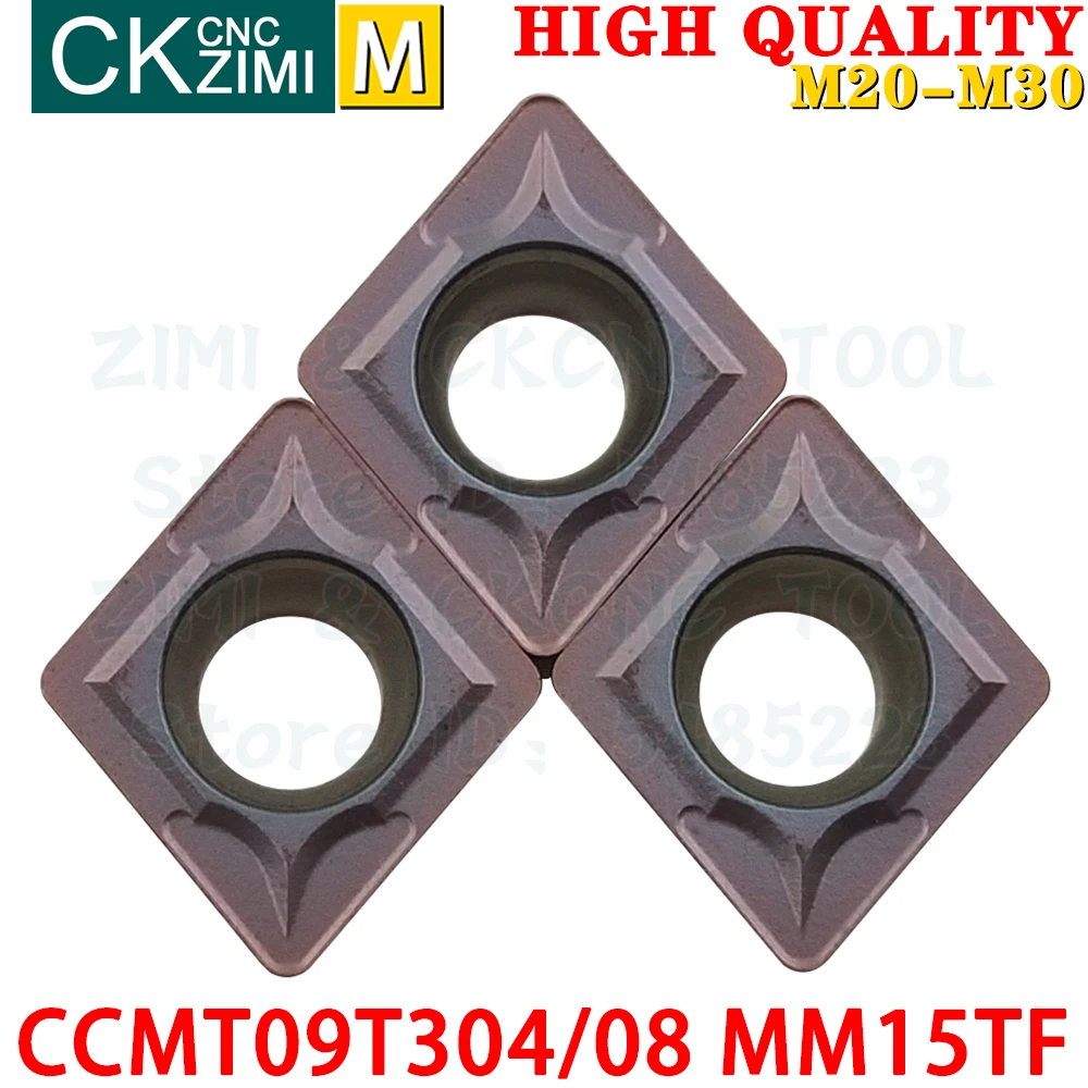 CCMT09T304 MM15TF CCMT09T308 MM15TF Carbide Inserts External Turning Inserts Tools CCMT CNC Mechanical metal lathe cutting tools