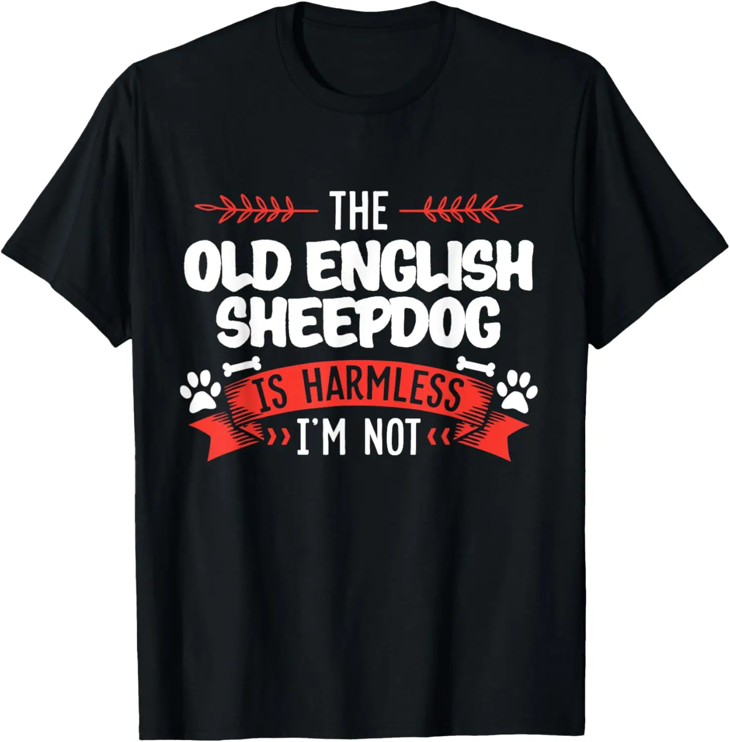 

Old English Sheepdog Shirt Men Women Dog Mom Dog Lover T-Shirt