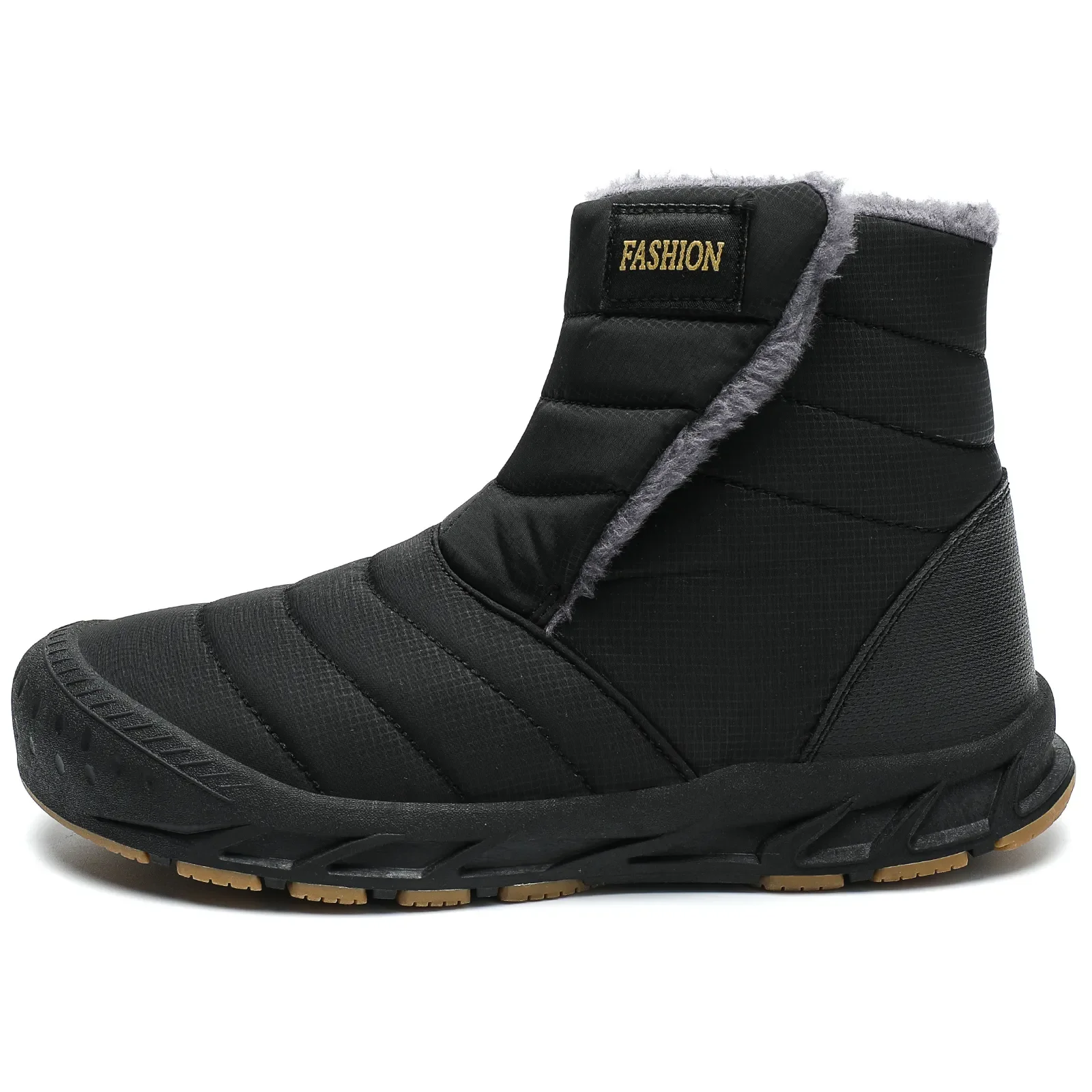 Botas de nieve impermeables para hombre, botines cálidos de felpa para exteriores, zapatillas de trabajo de alta calidad, talla grande, Invierno