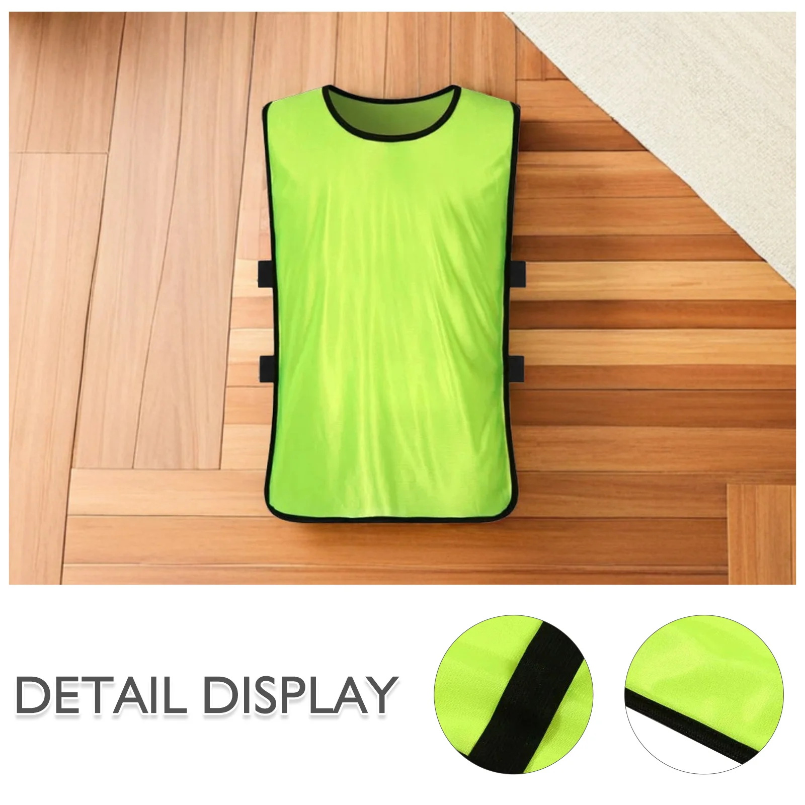 12 قطعة سترة تدريب الصيف خفيفة الوزن شبكة بوليستر سترة ل قميص بدون أكمام الفلورسنت الأخضر الأحمر S