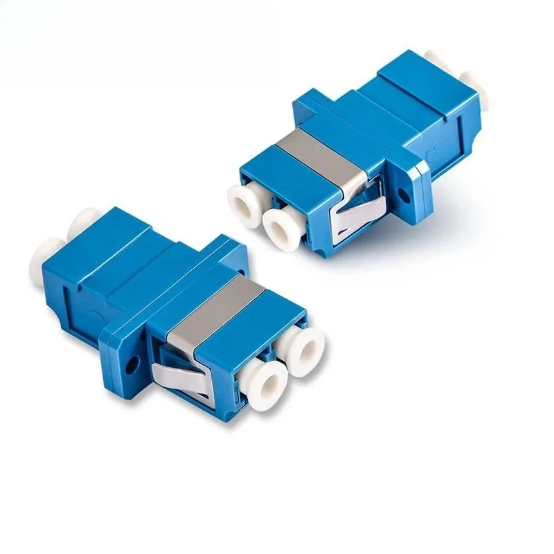 

50 шт. оптических фланцевых соединителей LC-LC, дуплексный коннектор, одномодовый пластиковый дуплексный оптический адаптер LC UPC
