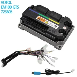 VOTOL-Contrôleur CC sans balais, moteur QS, moteur de moto électrique, scooter intelligent CED, EM100GTS, 72360S, 200A, 3kw