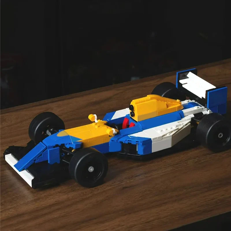 

Новинка 2025 года, 799 шт., гоночный синий белый автомобиль, механическая группа, строительный блок, модель игрушки, подарочная коллекция для взрослых, образовательный подарок