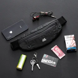 Reflective Running Waist Bag Gym Sports Mobile Phone Waist Pack Ultra-thin Invisible Waterproof Mini Fanny Bag Cycling Fitness