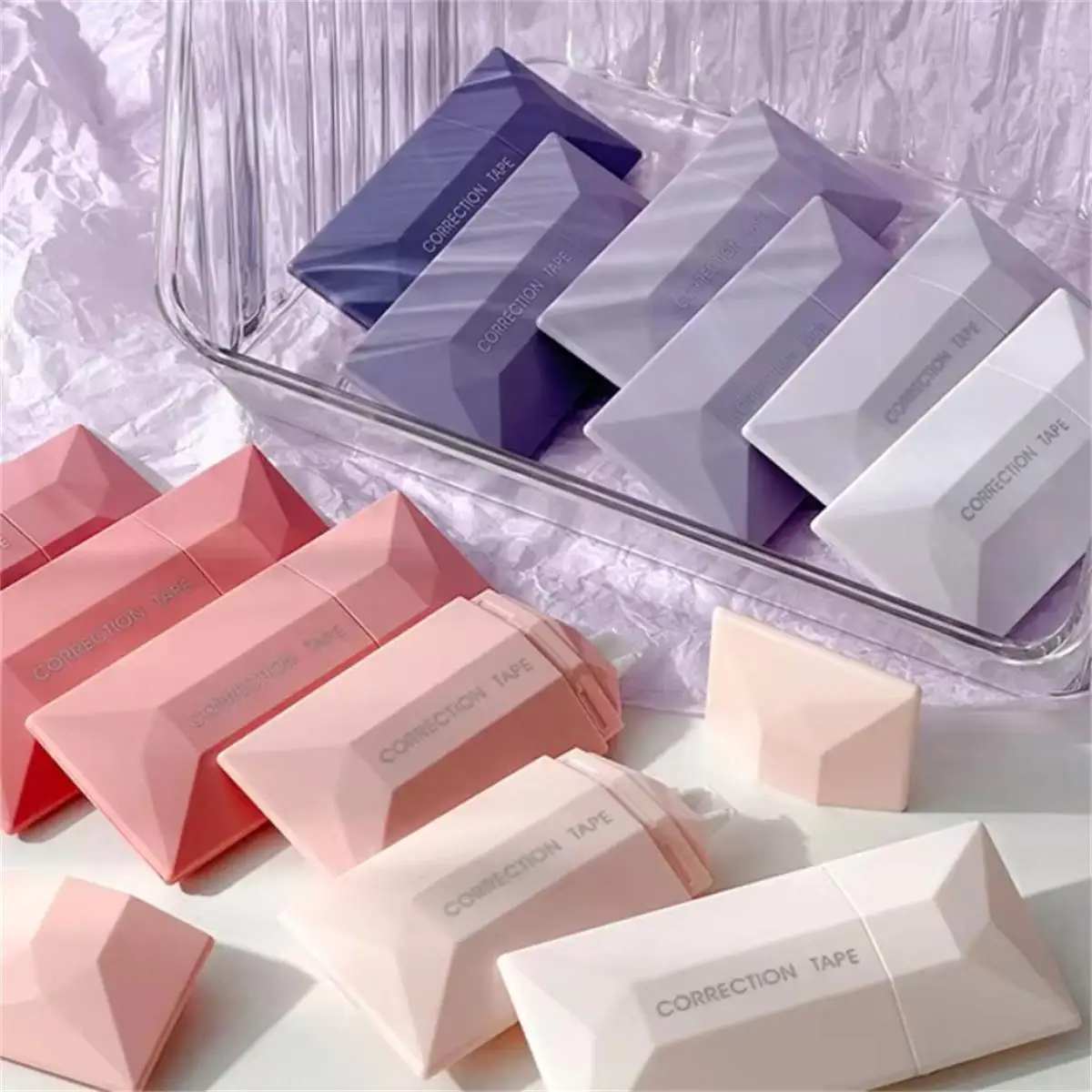 WQN 귀여운 오류 교정 테이프, 학생 오류 지우개 테이프, 펜 유형 학교 사무용품, 창의적인 문구, 팩당 6 개, 5mm * 6m