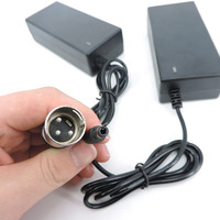 36V 42V 2A AC DC 5.5mm XLR 3PIN plug battery power supply adapter wall Charger Lithium Li-ion Li-poly For 10Series Electric