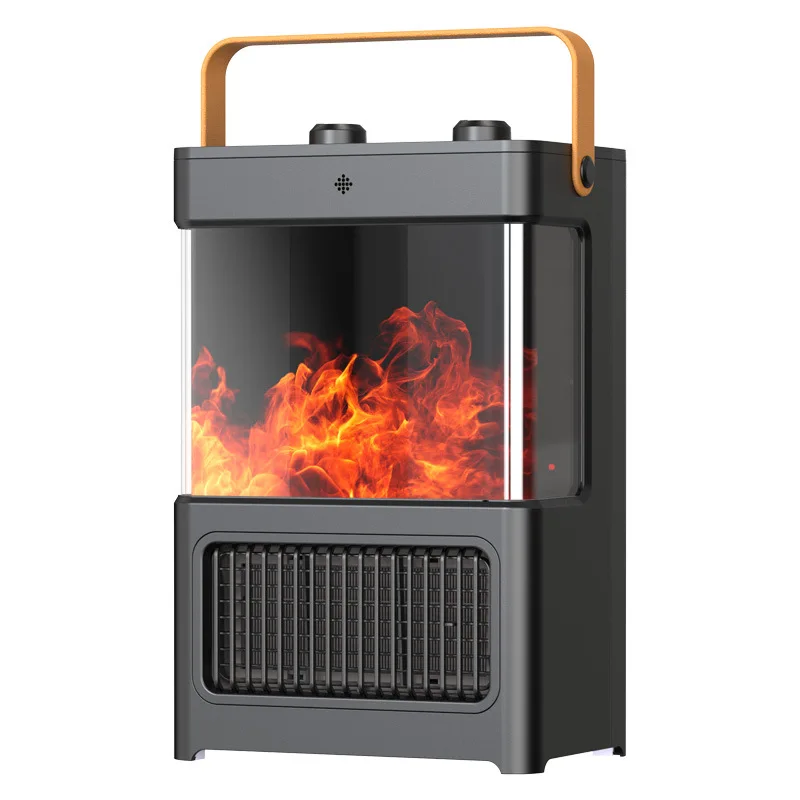 Living Room Electric Heater 3D Flame Simulation Warm Air Fan Fireplace Hood Decorative Fireplace for Home Heating
