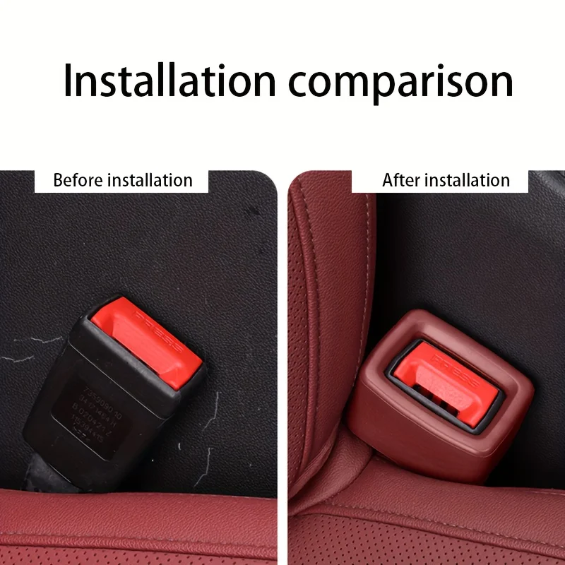 Car Seat Belt Buckle Silicone Protective Cover,Made of soft silicone material, comfortable touch