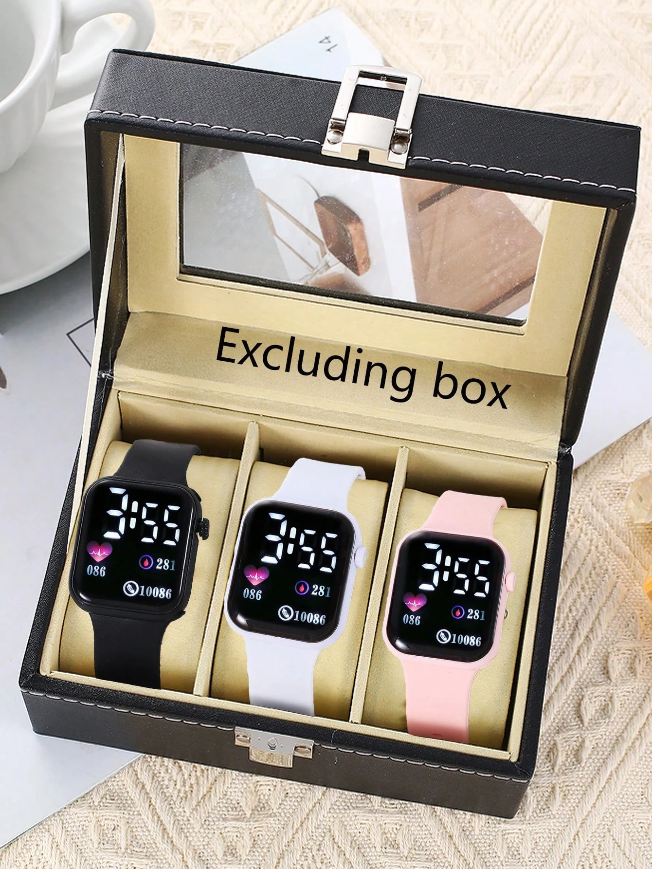 Night-light LED Fashion Sports Multi-functional Electronic Watch for Students
