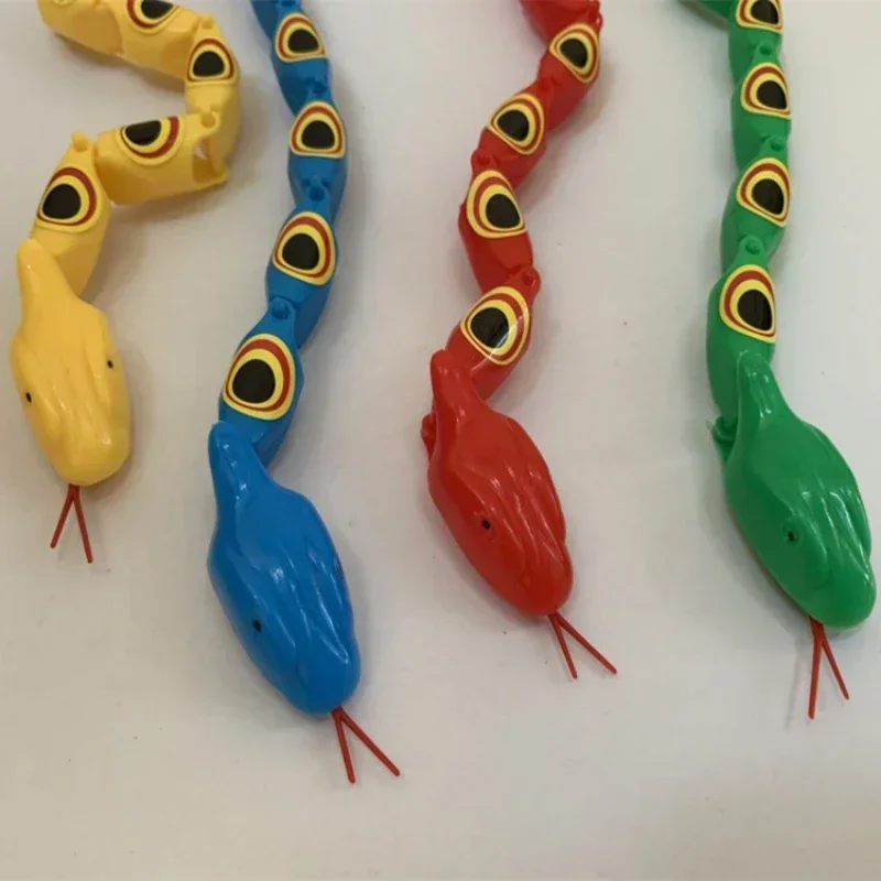 30cm Realistic Jointed Snake Toy 4 Colors Adults Kids Prank Props Fun Fake Snake Model Party April Fools Day Horror Tricky Toys