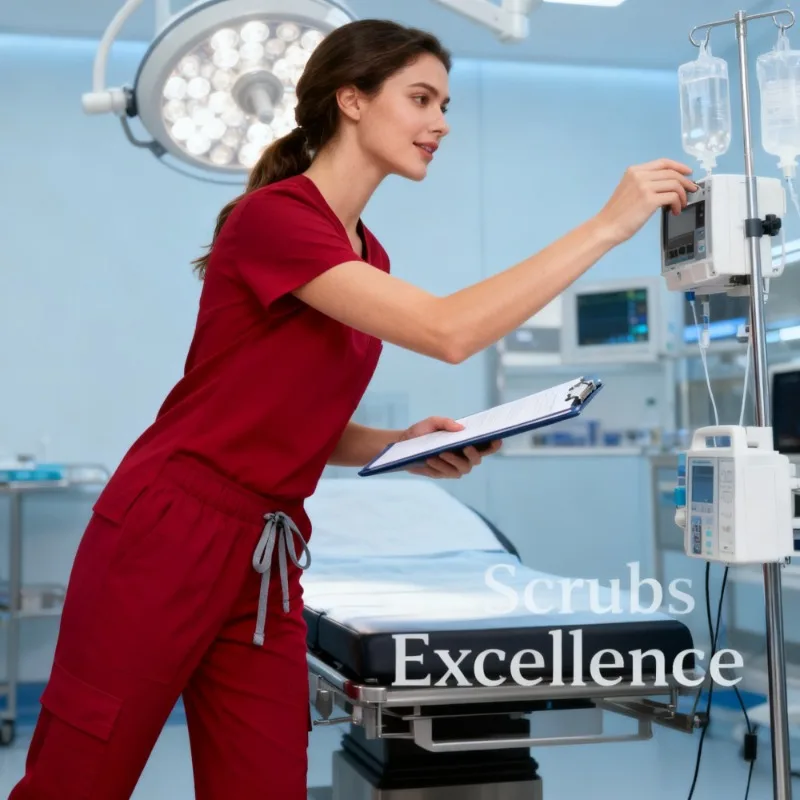 

Simple Straight Cut Scrubs Set Quick Drying Breathable Uniform for Professionals and Clinic Staff