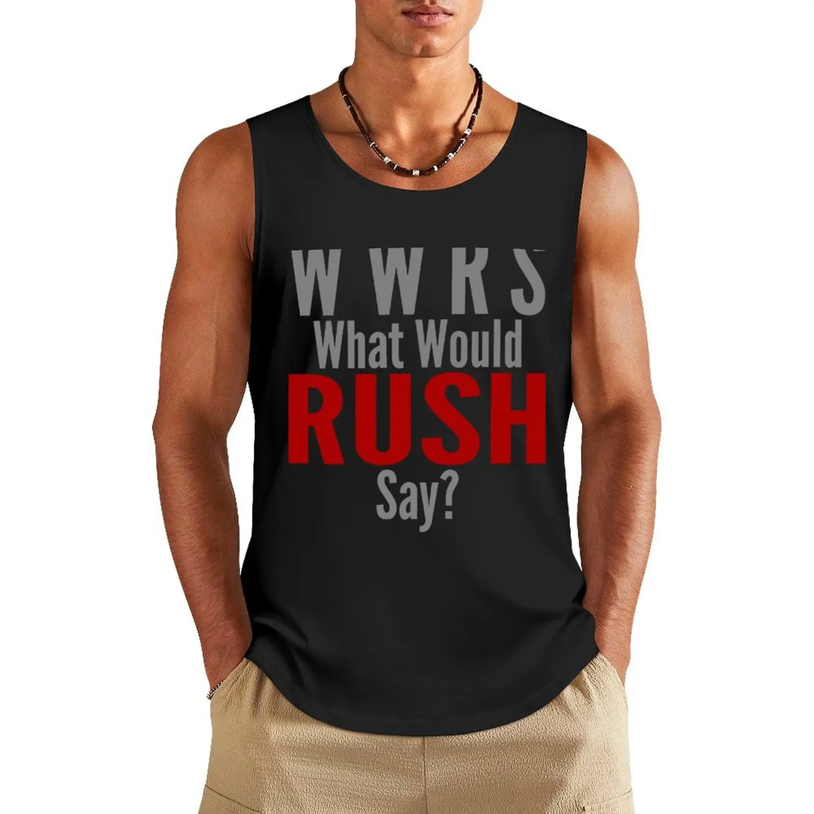 What Would Rush Say - Limbaugh Tribute Tank Top Man clothes for gym gym Men's t-shirts clothes for men