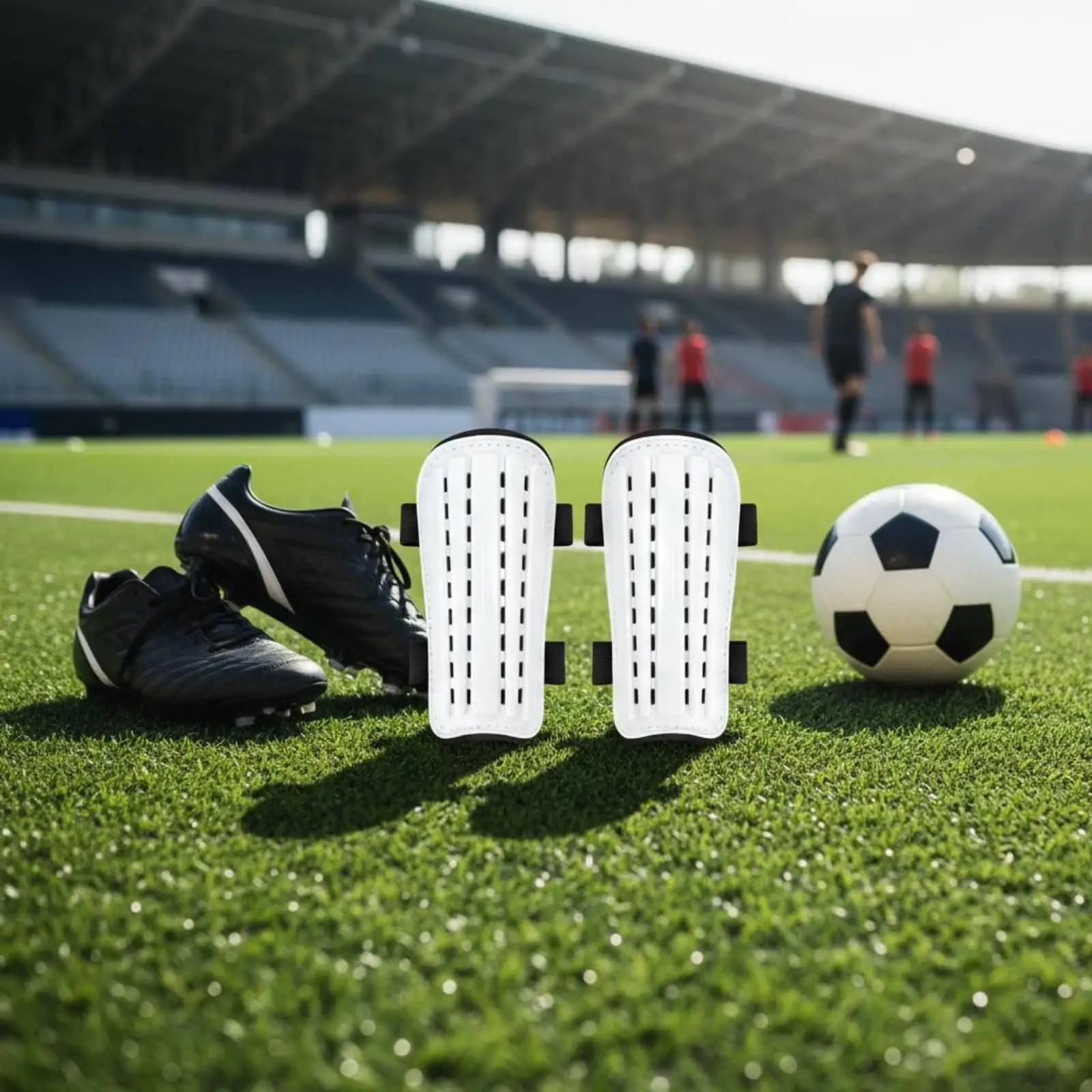 Soccer Shin Guards Comfortable Fit Protective Football Shin Pad Sports Gear for Adult Training