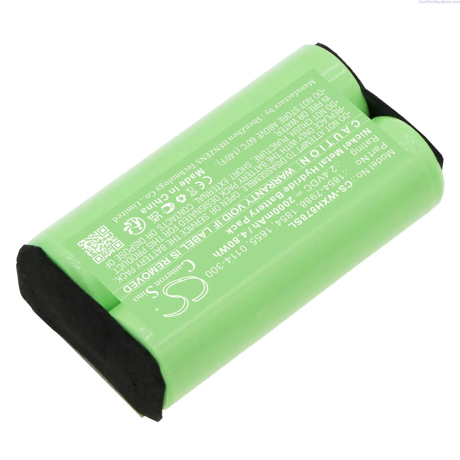 

2.4V 2000mAh CS-WXH878SL Shaver Battery 1854-7988, 1854 ,1855, 0114-300 for Wahl Professional Animal Arco, Arco SE, 8786