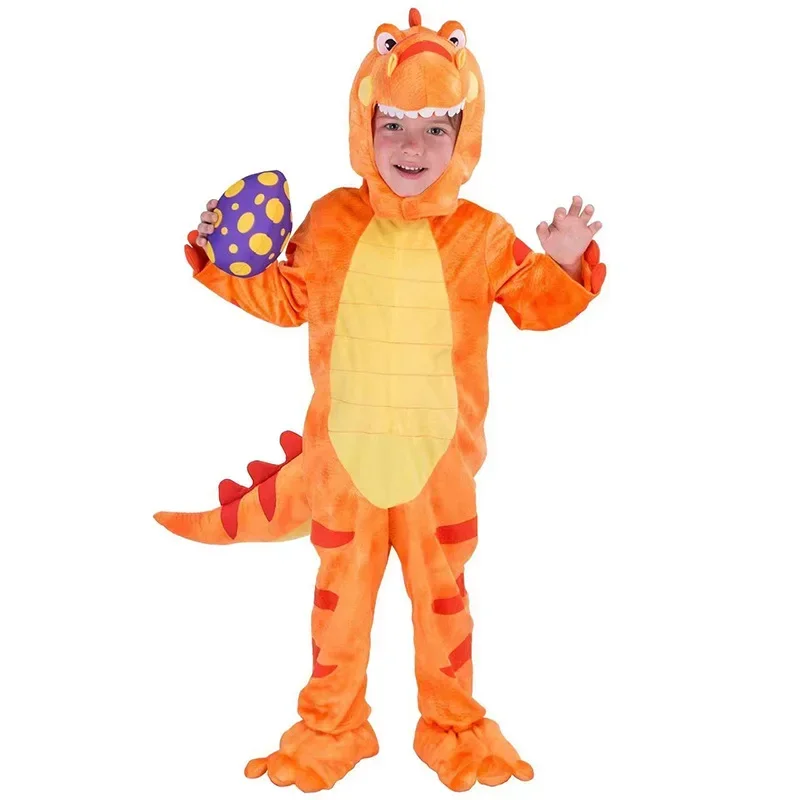 Kids Green T-rex Halloween Costume Boys Realistic Dinosaur Dress Up Party 2023