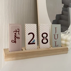 Fun And Interesting Card-style Desktop Calendar, Perpetual Calendar For Office Desk Decoration