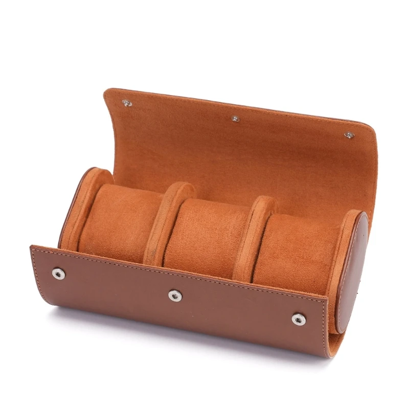 Luxury Leathers Watch Box for Men Women Wristwatch Display Holder Dustproof Bag