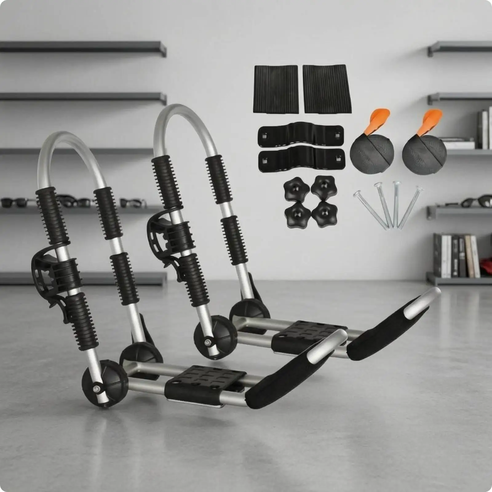 2 Pieces Kayak Roof Rack Saddle Seat Kayak Carrier Small Boat Carrier Rack Foam