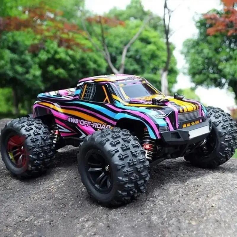 Hyper Go MJX 16209 1/16 مقياس RC سيارة بدون فرش قوة 2.4G 4WD أداء لجميع التضاريس على الطرق الوعرة سباق سيارة عالية السرعة