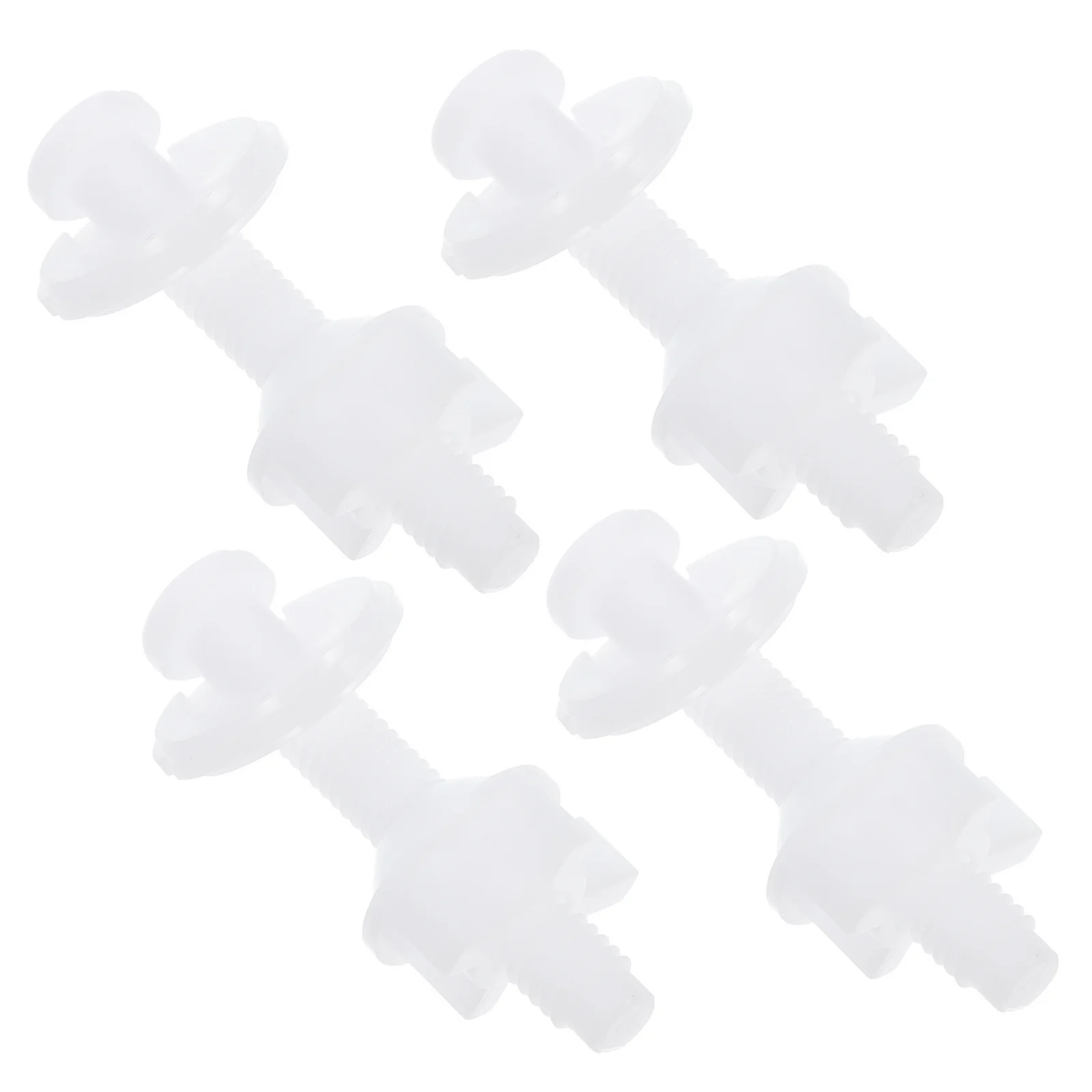 

4pcs Toilet Seat Fixing Screws 28Mm For Universal Standard Toilet Lid Replacement Durable Plastic Bathroom Accessory Fasteners