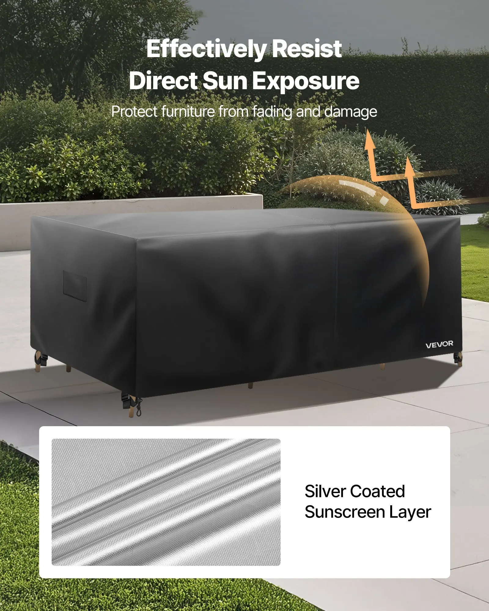 

Patio Outdoor Furniture Cover 420D Waterproof Table Chairs Sofa 74x47 Inch