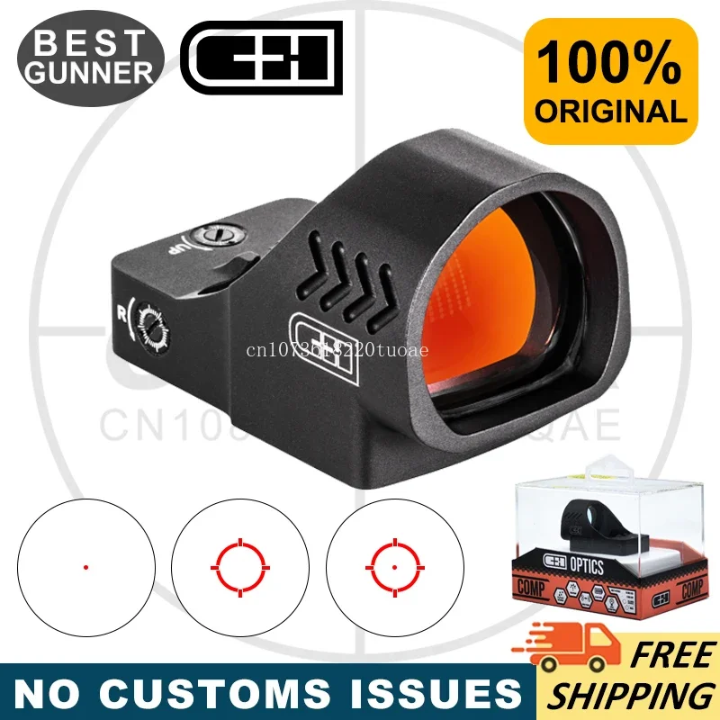 Original CH Precision  COMP  3MOA Compact Red Dot Sight  R*R Footprint for Pistol Handgun Shake Wake/Shockproof